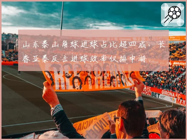 山东泰山角球进球占比超四成,长春亚泰反击进球效率仅排中游